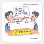 Romney Ryan Pinocchio Merger Funny Gifts & Tees Sticker