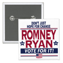 Romney Ryan Real Hope 2012 Buttons
