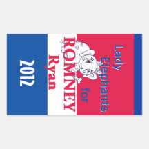 Romney Ryan Rectangular Stickers
