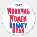 Romney Ryan Round Stickers