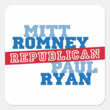 Romney Ryan Run Vote Win Stickers