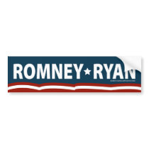 Romney-Ryan Stars and Stripes Bumper Sticker bumper stickers
