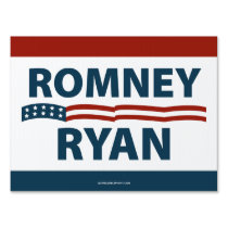 Romney Ryan Stars and Stripes Campaign Sign yard signs