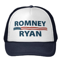 Romney Ryan Stars and Stripes Mesh Hats