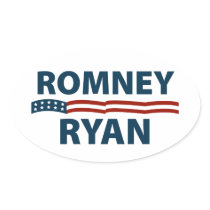 Romney Ryan Stars and Stripes stickers