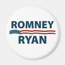 Romney Ryan Stars and Stripes Refrigerator Magnet