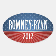 Romney Ryan - Stars and Stripes Stickers