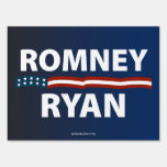 Romney Ryan Stars and Stripes Yard Sign