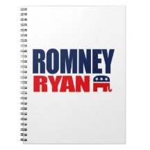 ROMNEY RYAN TICKET 2012.png Spiral Note Books