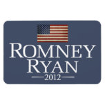 Romney Ryan - USA Flag Magnets