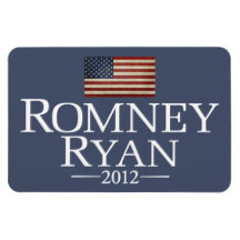 Romney Ryan - USA Flag Magnets