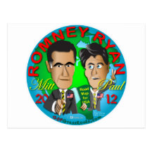 Romney Ryan USA Postcards