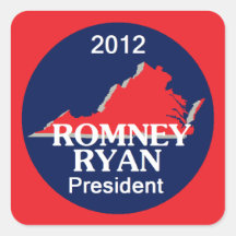 Romney Ryan VIRGINIA Stickers