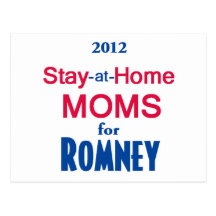 Romney Stay Home MOMS Postcards