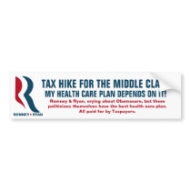 Romney - Taxing the middle-class Bumper Sticker