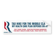 Romney - Taxing the middle-class Bumper Sticker