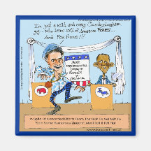 Romney Tries Zingers on Obama Funny Gifts & Cards Refrigerator Magnet