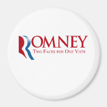 Romney - Two Faces for one Vote Fridge Magnet