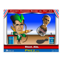 Romney vs Hot Air Post Card