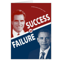 Romney Vs. Obama - Success Vs. Failure Cards