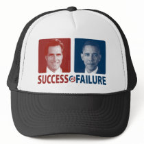Romney Vs. Obama - Success Vs. Failure Mesh Hats