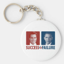 Romney Vs. Obama - Success Vs. Failure Key Chains