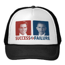 Romney Vs. Obama - Success Vs. Failure Mesh Hats