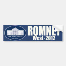 Romney West - Mitt Romney President Allen West VP Bumper Stickers