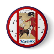 Romney: Who wants to go for a ride? Pinback Buttons