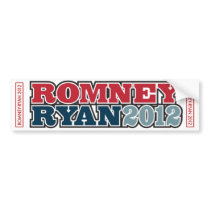 RomneyRyan2012 Bumper Sticker White bumper stickers