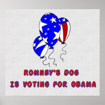 Romney's Dog Poster