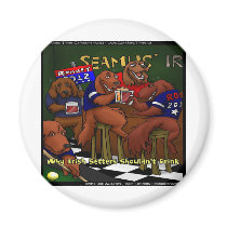Romney's Irish Setters Funny Fridge Magnet magnets