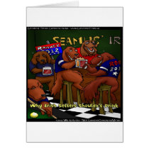 Romney's Irish Setters Funny Gifts Tees Cards Etc cards