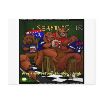 Romney's Irish Setters Funny Gifts Tees Cards Etc postcards