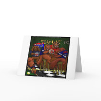 Romney's Irish Setters Funny Greeting Card cards