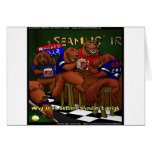 Romney's Irish Setters Funny Greeting Card cards