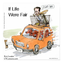 Romney's Irish Setters Funny Rick London Poster posters