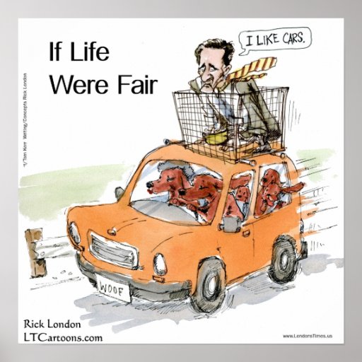 Romney's Irish Setters Funny Rick London Poster