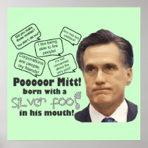 Romney's Silver Foot in Mouth Print