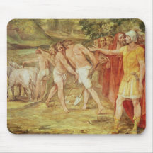 Romulus marking the limits of Rome Mousepad