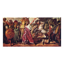 Romulus, The Winner Of Acron Carries The Rich Spoi Custom Photo Card