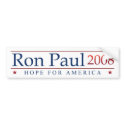 Ron Paul 2008 bumper sticker bumper stickers