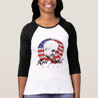 Ron Paul 2012 4 colors) Womens Raglan shirt