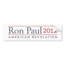 Ron Paul 2012 American Revolution bumper stickers by sambachico Ron Paul 2012 American Revolution bumper stickers