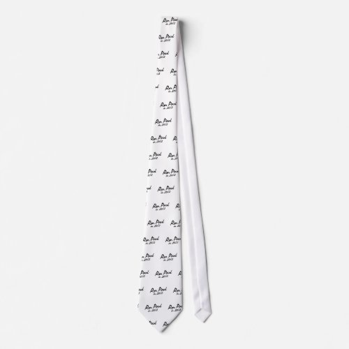 RON PAUL 2012 Autograph tie