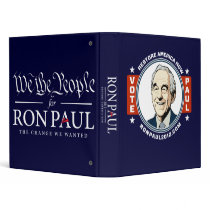 Ron Paul 2012 Avery Binder