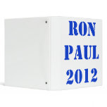 RON PAUL 2012 VINYL BINDER