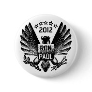 Ron Paul 2012 Black Eagle button