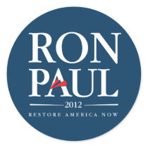 Ron Paul 2012 (Blue) Round Sticker
