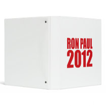 RON PAUL 2012 (Bold) Vinyl Binder